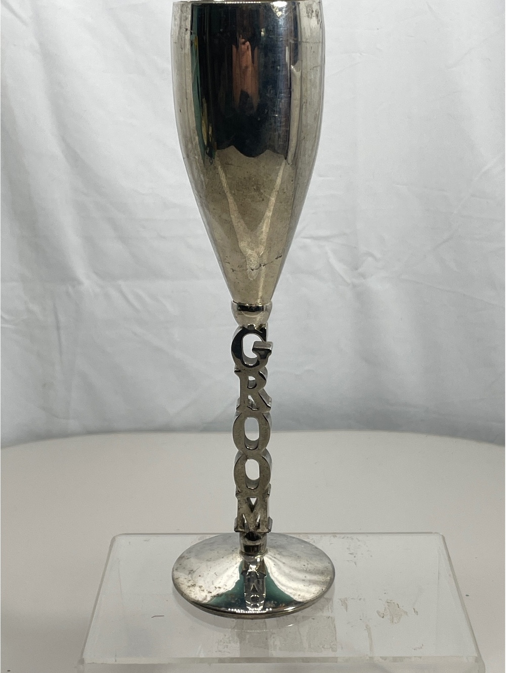 Godinger Silver Art Co Groom Silver Plated Champagne Flute